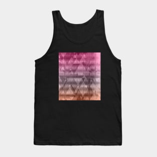 Mountains and valleys from ocher to raspberry pink Tank Top